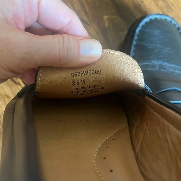 Flag LTD. Women's 8.5 Black Morgan Leather Penny Loafer Moccasins Like New - Picture 7 of 10